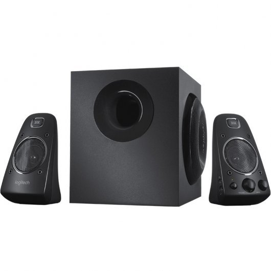 Système d'enceintes Logitech Z623 2.1 400W avec Subwoofer - Certification THX - 2x Entrées Jack 3.5mm + 2x RCA - Couleur Noir