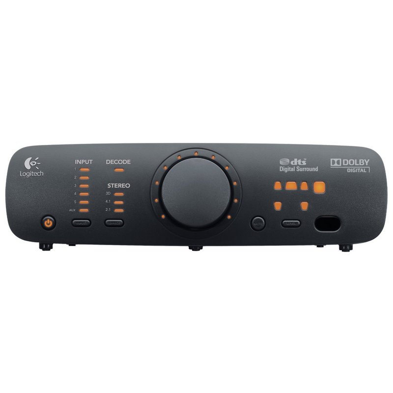 Système d'enceintes Logitech Z906 5.1 THX 1000W - Caisson de basses 165W - Dolby & DTS - Télécommande - Couleur noire