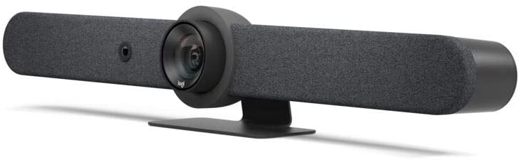 Système de vidéoconférence Logitech Rally Bar Ultra HD 4K PTZ WiFi - Tout en un - Champ de vision de 90º - USB-A, USB-C, HDMI, RJ45 - Télécommande - Noir