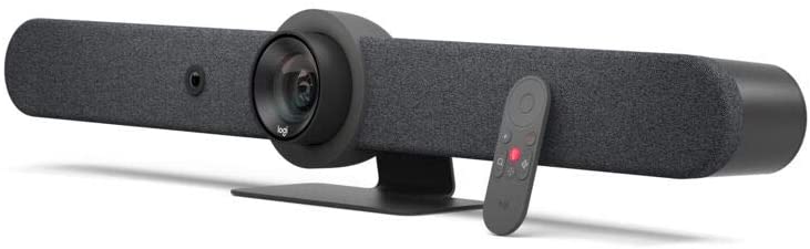 Système de vidéoconférence Logitech Rally Bar Ultra HD 4K PTZ WiFi - Tout en un - Champ de vision de 90º - USB-A, USB-C, HDMI, RJ45 - Télécommande - Noir