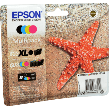 Epson Multipack 603 (C13T03A94010) noir XL + couleurs