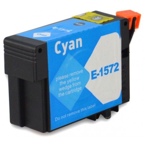 Cartouche compatible Epson T1572 Cyan - Remplace C13T15724010