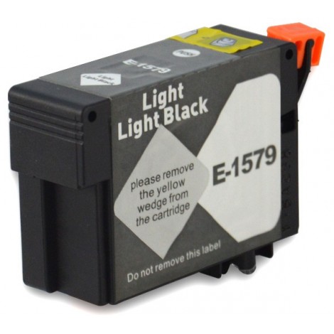 Cartouche compatible Epson T1579 noire légère - Remplace C13T15794010