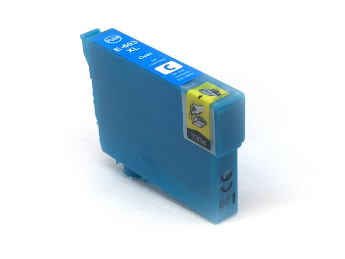 ✓ Cartouche compatible avec EPSON 603XL cyan couleur cyan en