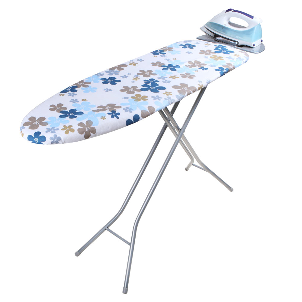 Table à repasser professionnelle Orbegozo TP 1000 - Hauteur réglable jusqu'à 92 cm - Grille en acier résistante - Housse 100% coton - Repose-fer pliable - Polaire peluche 7 mm