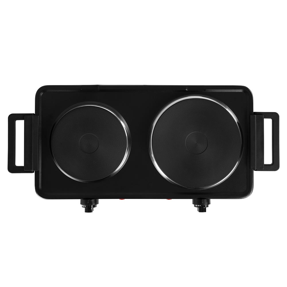 Table de Cuisson Électrique Pliante Orbegozo PE 2855 - Puissance 2500W - 2 Surfaces de Cuisson - 2 Thermostats Réglables - Indicateurs Lumineux - Système de Sécurité