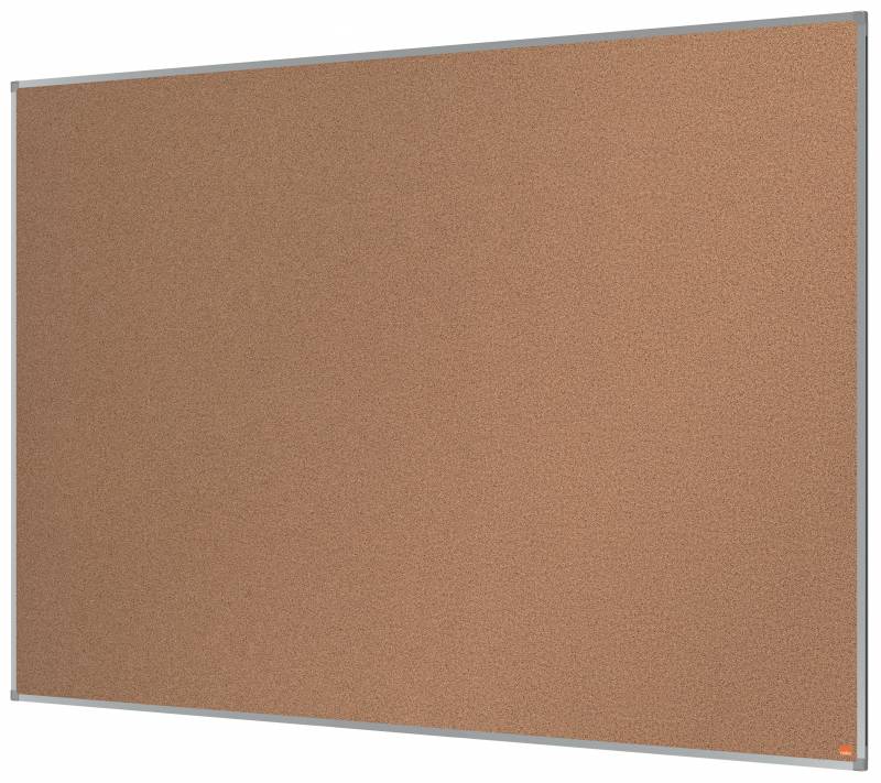 Tableau d'affichage en liège Nobo Essence 1800x1200mm - Montage en angle - Surface en liège - Cadre en aluminium anodisé - Couleur naturelle