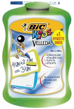 Ardoise Bic Velleda Kids +1 Marqueur+1 Gomme (couleurs aléatoires)