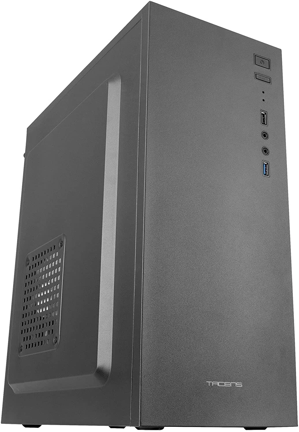 Tacens Alux ATX, Micro ATX, Mini-ITX Mid-Tower Case - 2.5", 3.5" HDD Size - USB-A 3.1, USB-A 2.0 et Audio - 1 Ventilateur 120mm Inclus