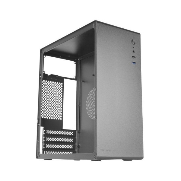 Tacens ORUMX Mini Tour Ultra Compact Slim - Structure en Acier - Ventilateur 80 mm - Support MicroATX/Mini-ITX - 4 Disques Durs - USB 3.0 et 2.0 - Couleur Noir