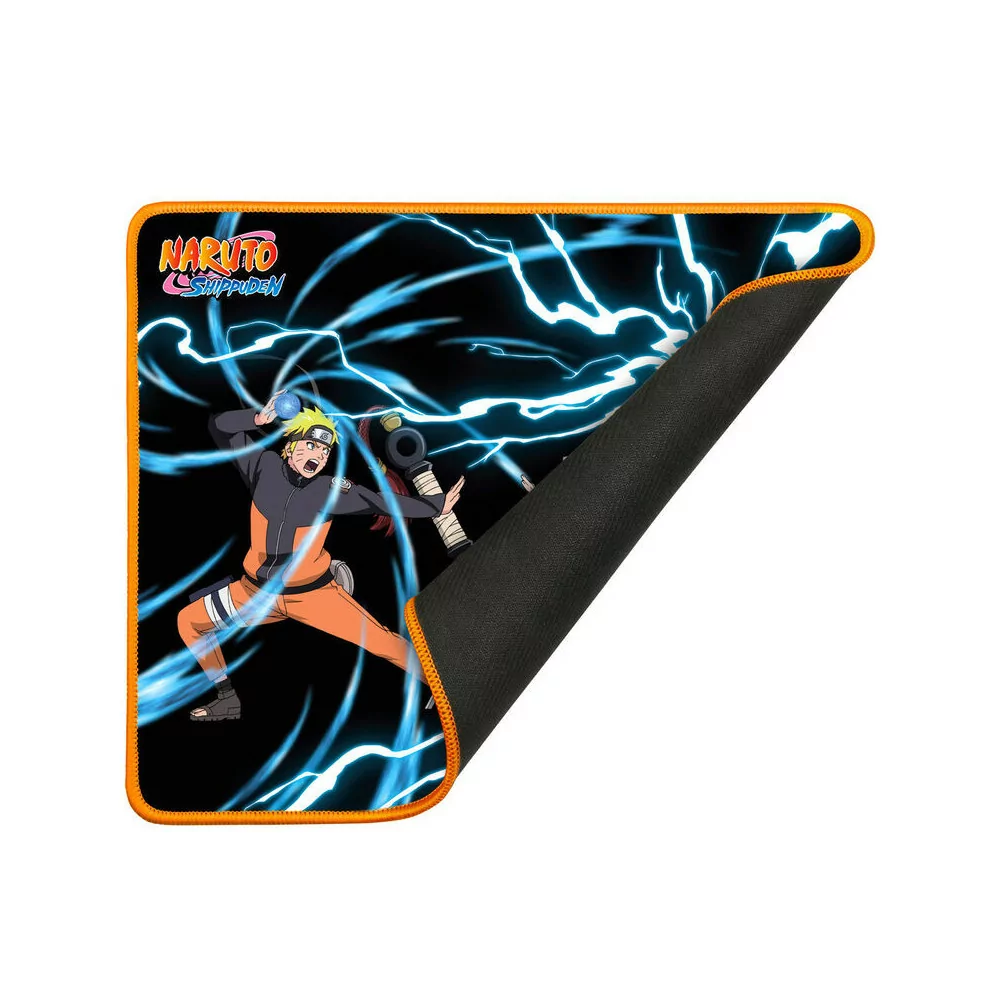 Tapis de souris de jeu Konix Naruto Vs Sasuke L - Bords renforcés - Antidérapant - Taille 400x300mm