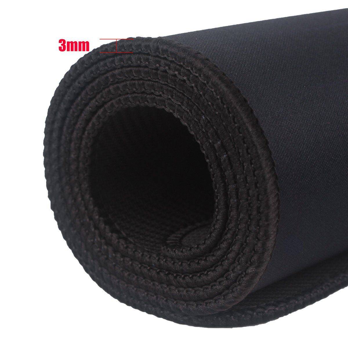 Tapis de souris extra large Subblim 900x400 mm - Grand espace pour les jeux ou le travail - Bords cousus durables - Haute qualité d'impression - Nettoyage facile - Haute élasticité - Base antidérapante - Couleur noire