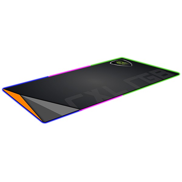Tapis de souris gaming KeepOut RXL RGB - 14 modes d'éclairage - Surface en tissu doux - Base en caoutchouc antidérapant - 88x30x0,40 cm