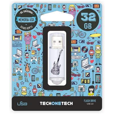TechOneTech Guitare Clé USB 2.0 32 Go