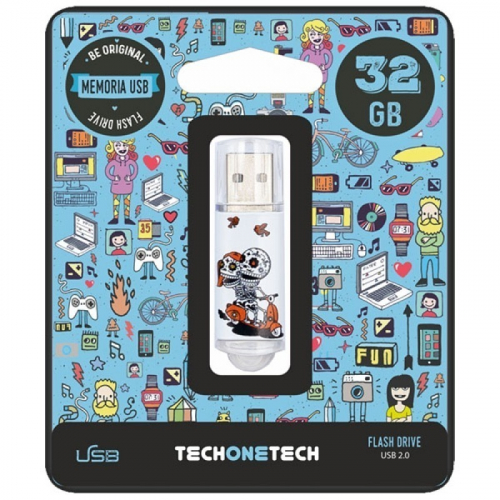 TechOneTech Moto Clé USB 2.0 32 Go