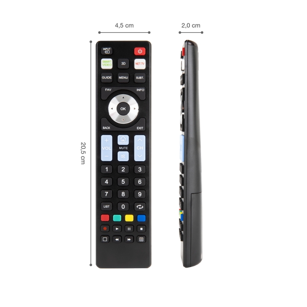 Télécommande Ewent Smart TV – Téléviseurs LG, Samsung, Sony, Panasonic et Philips – Noir