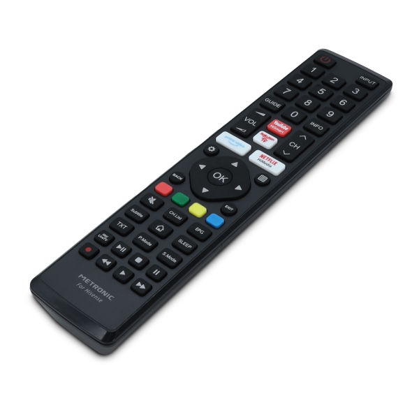 Télécommande Metronic compatible avec les téléviseurs Hisense - Noir