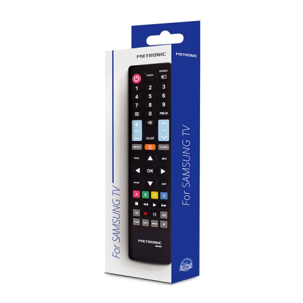 Télécommande Metronic compatible avec les téléviseurs Samsung - Noir