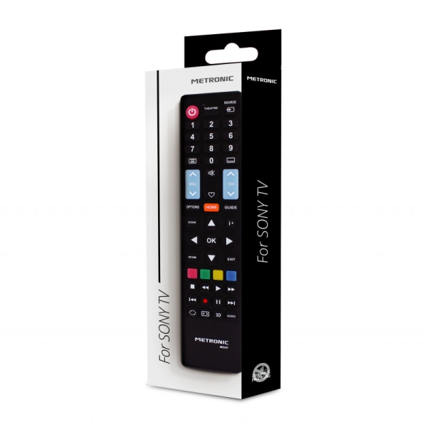 Télécommande Metronic compatible avec les téléviseurs Sony - Noir