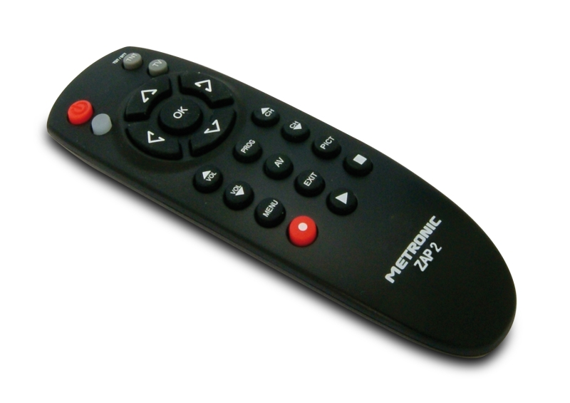 Télécommande universelle Metronic ZAP 2 pour TV + TNT - Noir