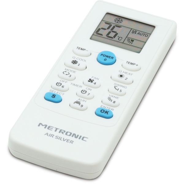 Télécommande universelle pour climatiseur Metronic - Blanc