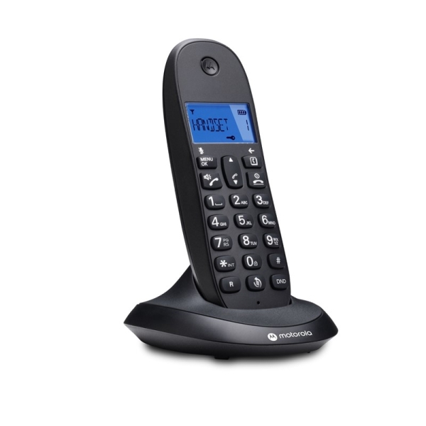 Téléphone sans fil DECT Motorola C1001L - Identification de l'appelant - Mains libres
