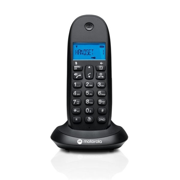 Téléphone sans fil DECT Motorola C1001L - Identification de l'appelant - Mains libres