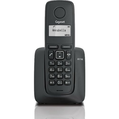 Téléphone sans fil Gigaset A116 Dect avec identification de l'appelant - Répertoire de 50 contacts - 10 mélodies