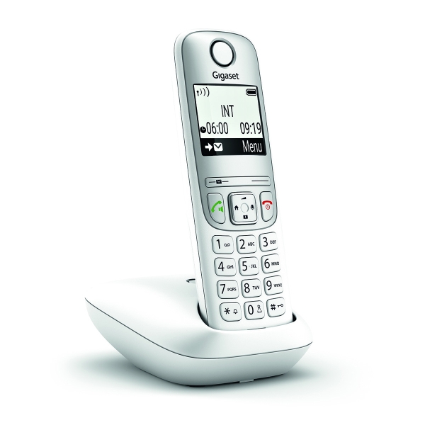 Téléphone sans fil Gigaset A690 - Identification de l'appelant - Mains libres - Contrôle du volume - Blanc
