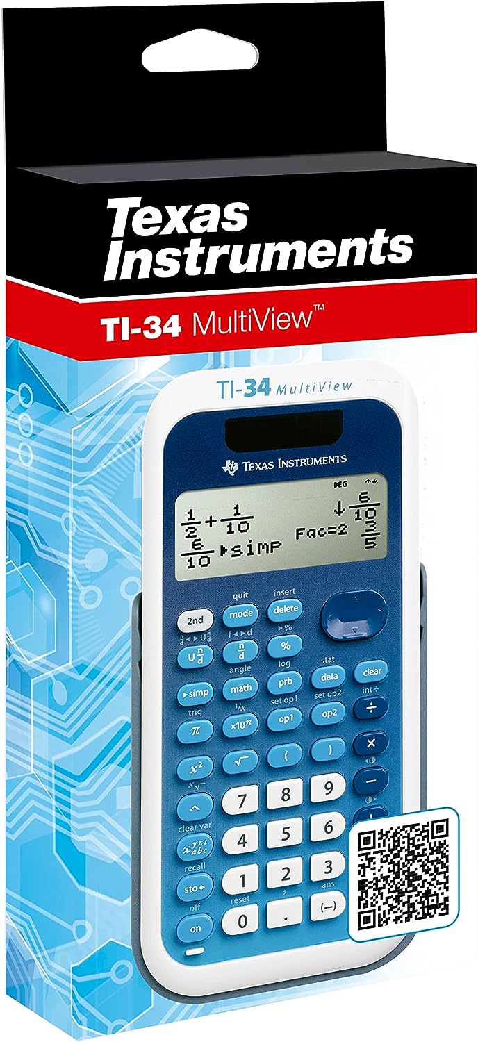 Texas Instruments TI-34 Calculatrice Scientifique MultiView