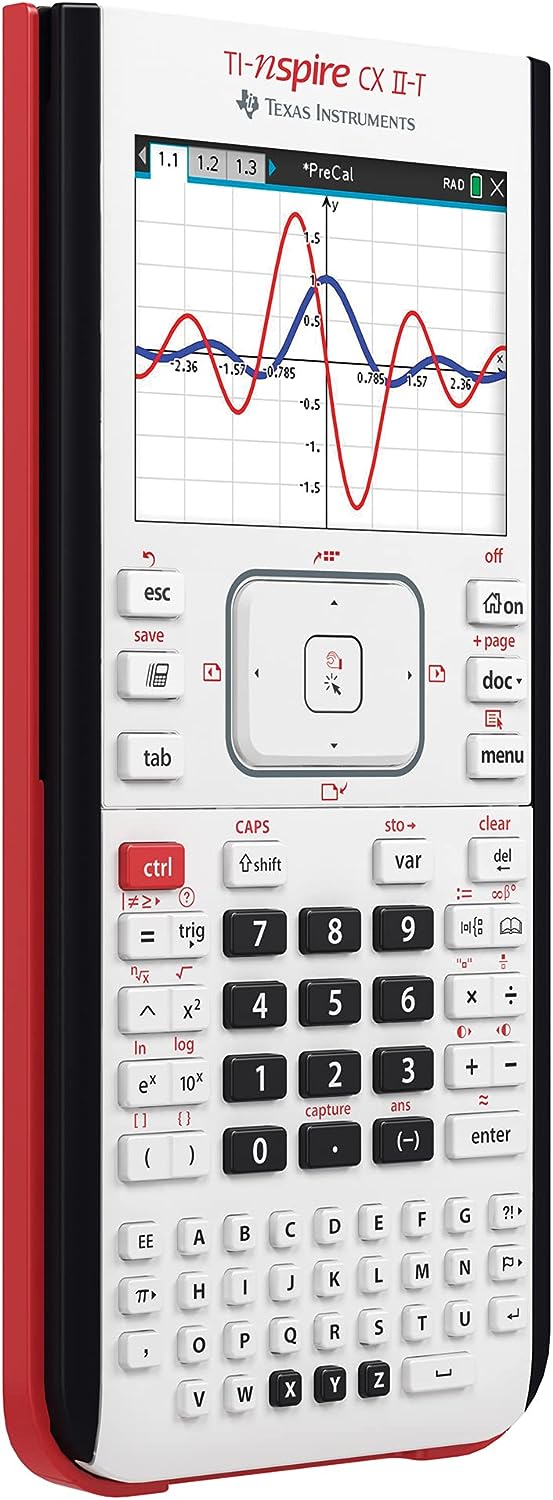 Texas Instruments TI-Nspire CX II-T Calculatrice graphique numérique Blanc, E/D/I/NL/P/F