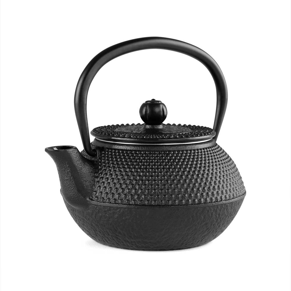 Théière Orbegozo TTH Tetsubin 300 ml - Design traditionnel japonais - Intérieur émaillé - Filtre en acier inoxydable - Convient à tous les types de feux Savourez le thé comme jamais auparavant