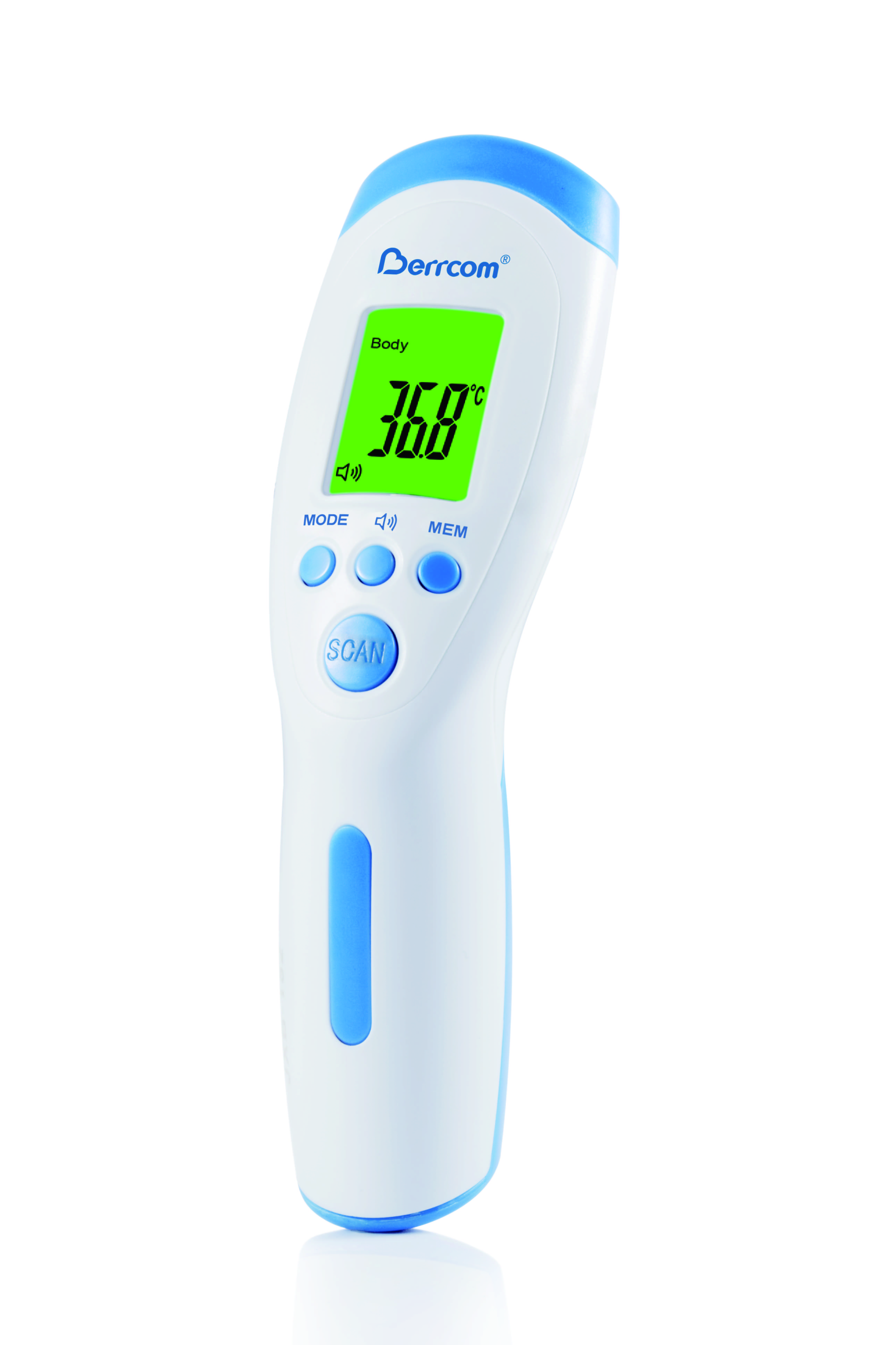 Thermomètre infrarouge Berrcom - Mesure sans contact - Écran LCD