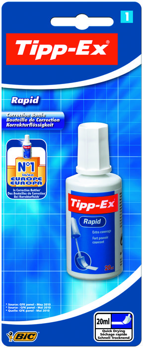 Tipp-Ex Rapid Correcteurs Liquides Séchage Rapide Avec Applicateur