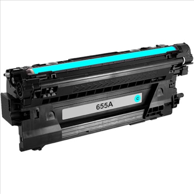 Toner compatible HP 655A cyan