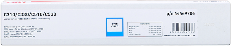 OKI toner 44469706  cyan