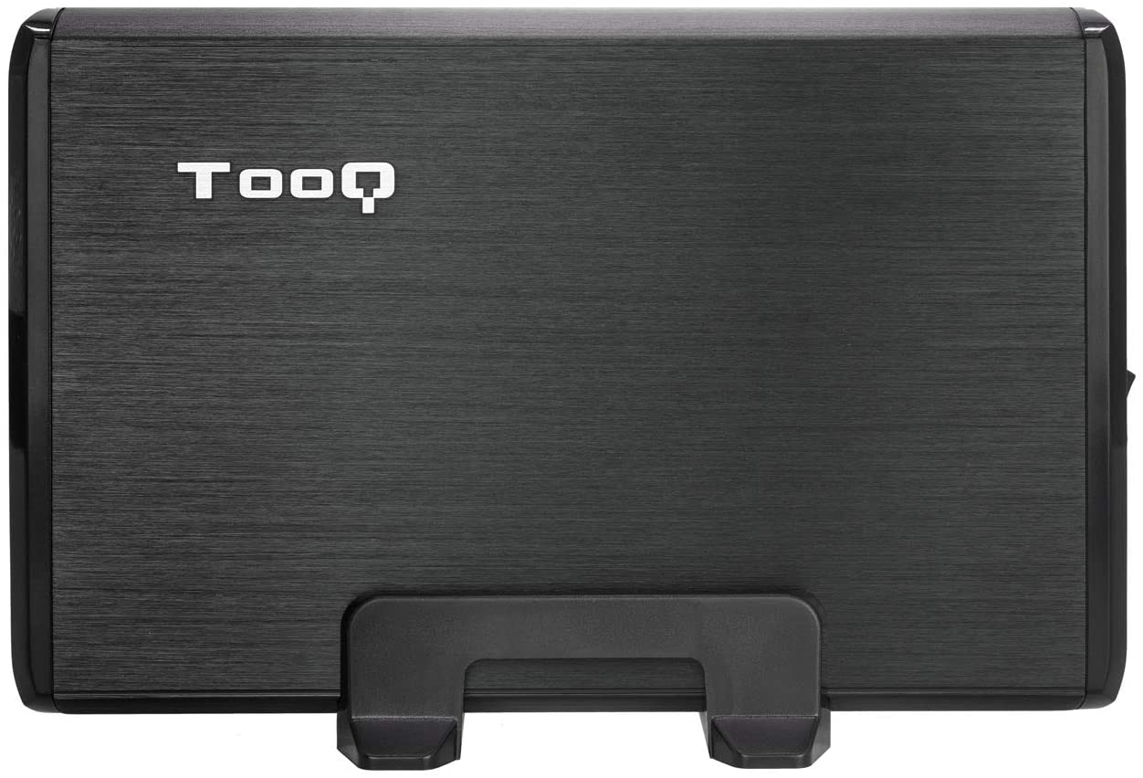 Tooq 3.5" SATA USB 2.0 Boîtier de disque dur externe avec support - Couleur noire