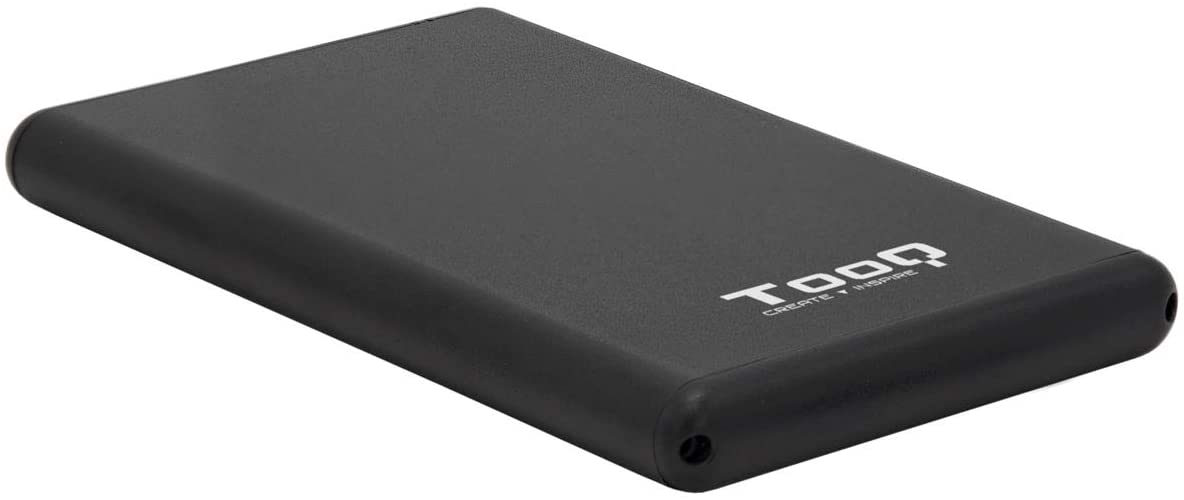 Tooq Boîtier Externe HDD/SDD 2.5" jusqu'à 9.5mm SATA USB-C avec Adaptateur vers USB-A - Couleur Noir