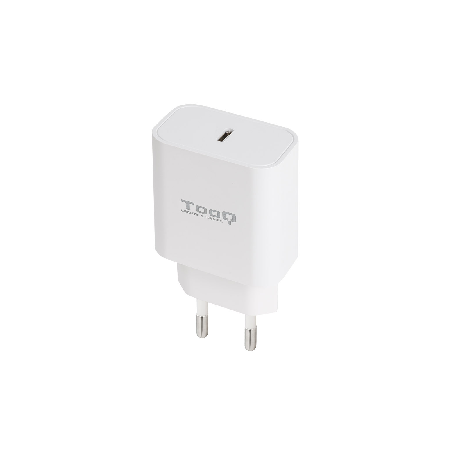 Tooq Chargeur Mural 1x USB-C/PD 20W - Couleur Blanche