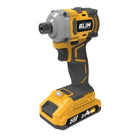 Tournevis à percussion Blim Slim S/Carbon Series 20V - Batterie 2Ah - 220Nm - Couleur Jaune