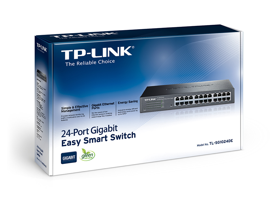 TP-Link 24-Port Gigabit Easy Smart Switch - Technologie verte - Plug &amp; Play