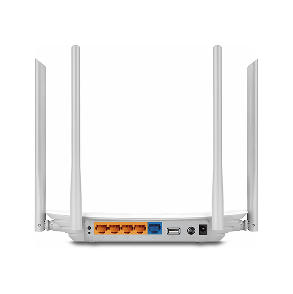 TP-LINK Archer C5 V4 Routeur sans fil Gigabit double bande AC1200 - 4 antennes externes - USB 2.0 - Multi-SSID - Couleur blanche