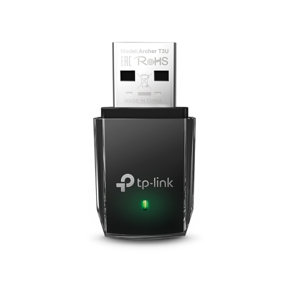 TP-LINK Archer T3U Mini Adaptateur USB sans fil MU-MIMO AC1300 - Couleur noire - Haute vitesse