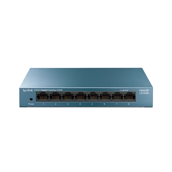 Tp-link Desktop Switch 8 Ports 10/100/1000Mbps - Boîtier Métallique - Technologie Verte - Plug &amp; Play - Couleur Gris