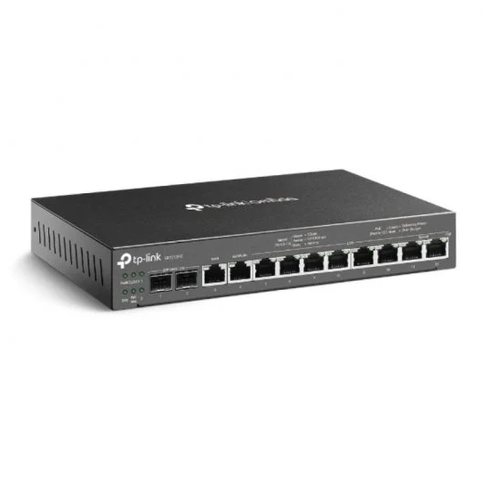 TP-Link ER7212PC Routeur VPN Gigabit 3-en-1 Omada - 8 ports RJ45 PoE+ LAN + 2 ports SFP + 2 ports WAN