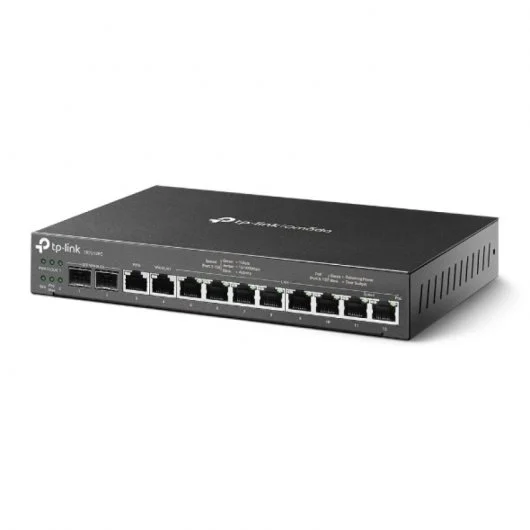TP-Link ER7212PC Routeur VPN Gigabit 3-en-1 Omada - 8 ports RJ45 PoE+ LAN + 2 ports SFP + 2 ports WAN