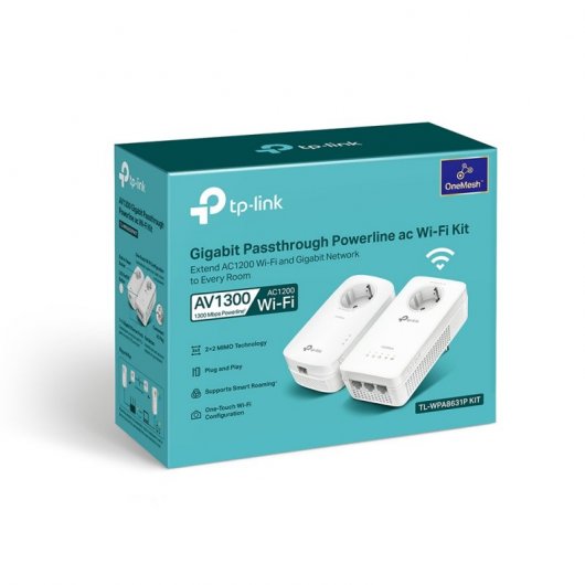 TP-Link KIT CPL WiFi AC1200 - Prise Intégrée - 3 Ports Ethernet Gigabit - Double Bande jusqu'à 867Mbps