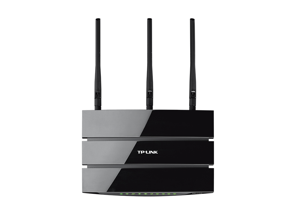 TP-Link Modem Router VDSL/ADSL Wireless AC1200 - Technologie Beamforming - Port USB - 3 Antennes Détachables