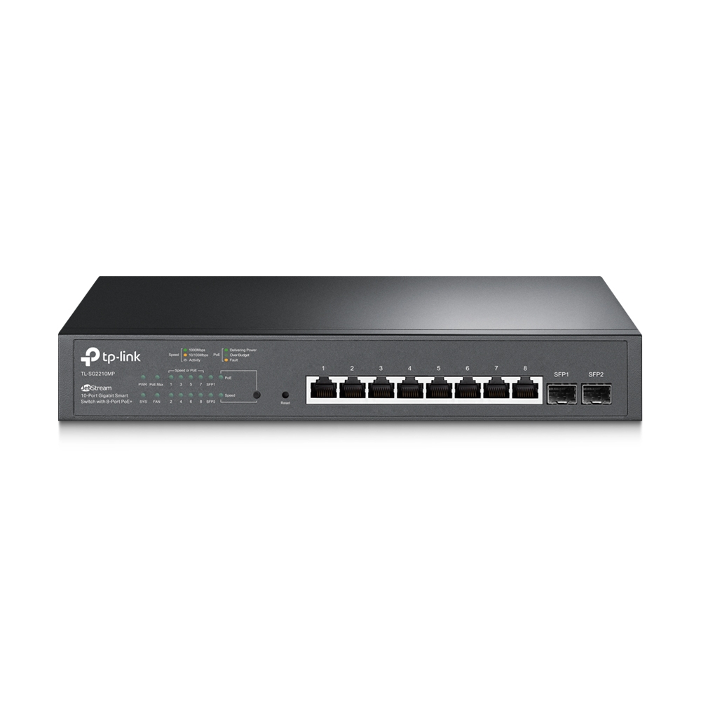 TP-Link Omada Smart Gigabit JetStream Switch - 8 ports PoE+ - 2 emplacements SFP - Montage en rack