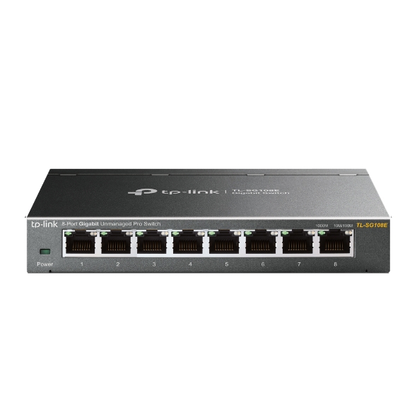 TP-Link Switch Easy Smart - 8 ports Gigabit - Boîtier métallique - Green Technology